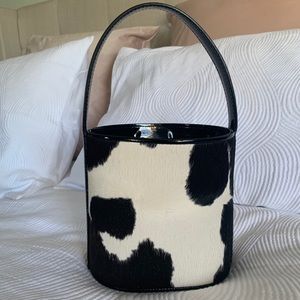 Staud Cow Print Bissett Bag